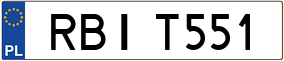 Trailer License Plate